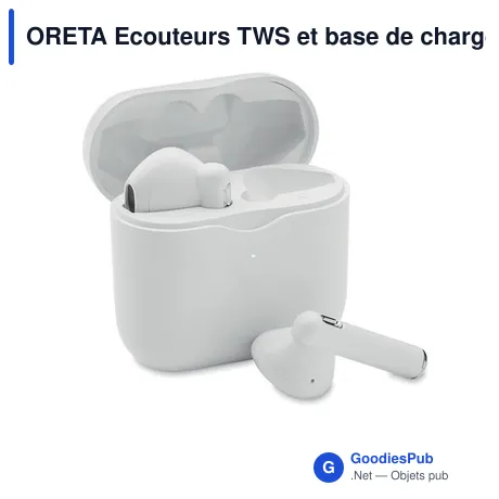 ORETA Ecouteurs TWS et base de charge