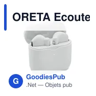 ORETA Ecouteurs TWS et base de charge - Miniature 3