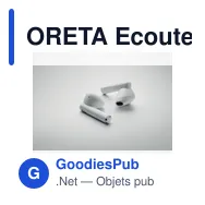 ORETA Ecouteurs TWS et base de charge - Miniature 5