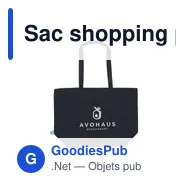 Sac shopping personnalisable Organic Canvas Pro Shopper avec logo - Miniature 11
