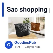 Sac shopping personnalisable Organic Canvas Pro Shopper avec logo - Miniature 12