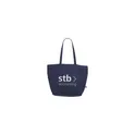 Variante bleu marine - Sac shopping personnalisable Organic Canvas Pro Shopper avec logo