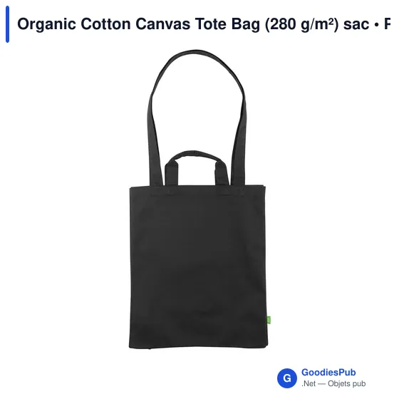 Sac shopping personnalisable en toile de coton biologique - Organic Cottonavec logo - Image 6