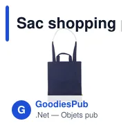 Sac shopping personnalisable en toile de coton biologique - Organic Cottonavec logo - Miniature 8