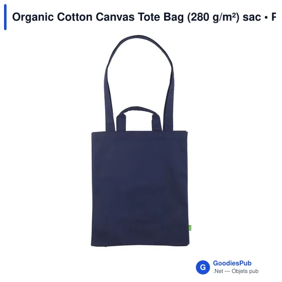 Sac shopping personnalisable en toile de coton biologique - Organic Cottonavec logo - Image 8