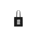 Variante noir - Sac de courses personnalisable en coton organique avec logo