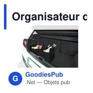 Organisateur de voiture pliable personnalisable avec compartimentavec logo - Miniature 2