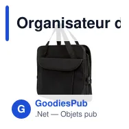 Organisateur de voiture pliable personnalisable avec compartimentavec logo - Miniature 3
