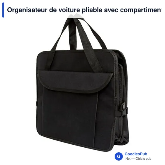 Organisateur de voiture pliable personnalisable avec compartimentavec logo - Image 3