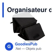 Organisateur de voiture pliable personnalisable avec compartimentavec logo - Miniature 4