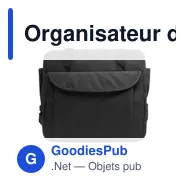 Organisateur de voiture pliable personnalisable avec compartimentavec logo - Miniature 6