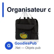 Organisateur de voiture pliable personnalisable avec compartimentavec logo - Miniature 7