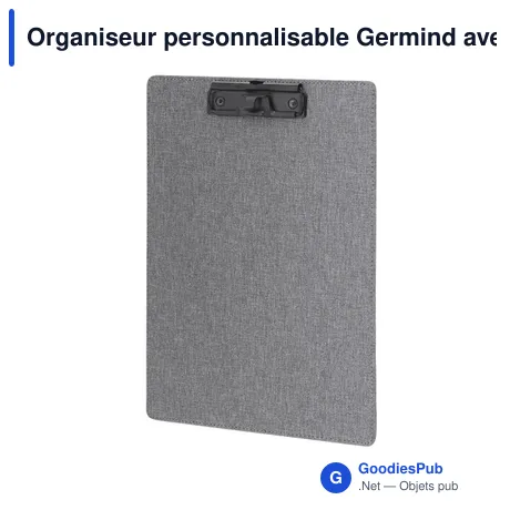 Organiseur personnalisable Germind avec logo pour bureau