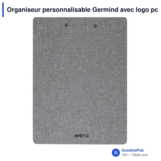 Organiseur personnalisable Germind avec logo pour bureau - Image 4