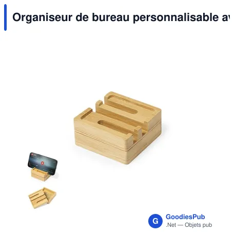 Organiseur de bureau personnalisable avec logo - Kosinen