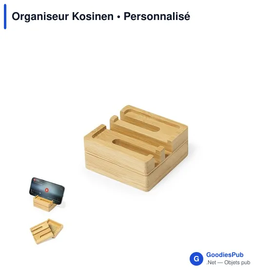Organiseur de bureau personnalisable avec logo - Kosinen - Image 1