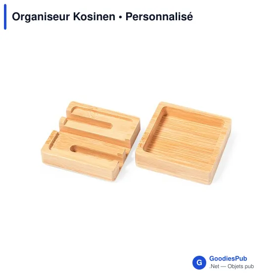 Organiseur de bureau personnalisable avec logo - Kosinen - Image 3