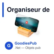 Organiseur de bureau personnalisable avec logo - Kosinen - Miniature 5