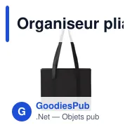 Organiseur pliable de voiture personnalisable avec logo - Remi - Miniature 1