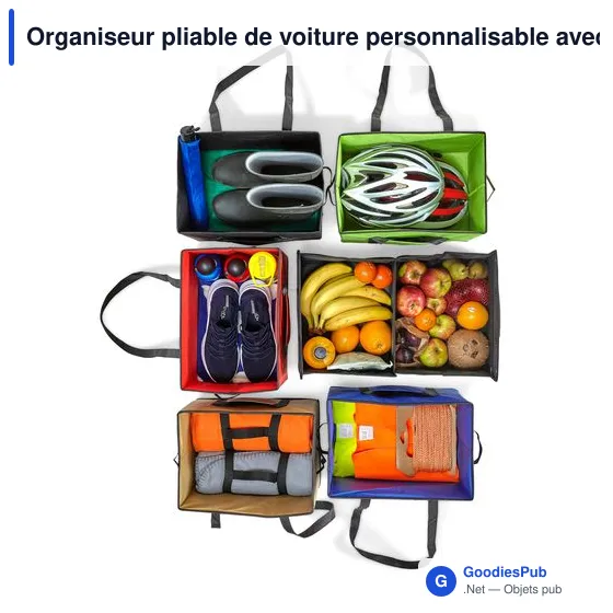 Organiseur pliable de voiture personnalisable avec logo - Remi - Image 4
