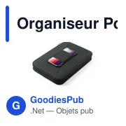 Clé USB personnalisable avec logo entreprise - Organiseur Power Bank Surey - Miniature 1