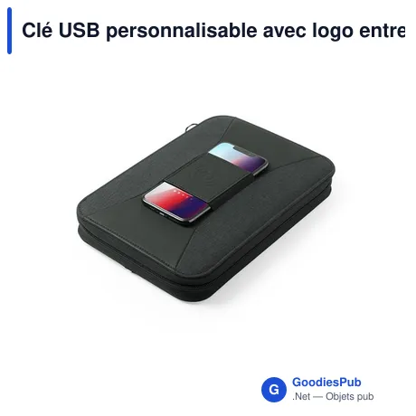 Clé USB personnalisable avec logo entreprise - Organiseur Power Bank Surey