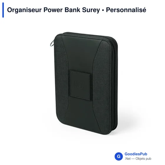 Clé USB personnalisable avec logo entreprise - Organiseur Power Bank Surey - Image 2