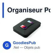 Clé USB personnalisable avec logo entreprise - Organiseur Power Bank Surey - Miniature 3