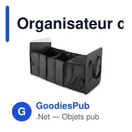 Organisateur de voiture pliable personnalisable avec logo - Miniature 2