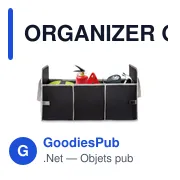 ORGANIZER Organiseur de voiture pliable - Miniature 3