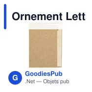 Ornement Lettre Noël Astrox - Miniature 4