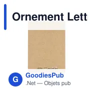 Ornement Lettre Noël Astrox - Miniature 6