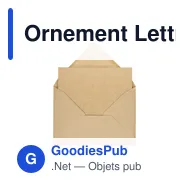Ornement Lettre Noël Astrox - Miniature 7
