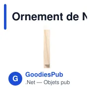 Ornement de Noël personnalisable Allurex avec logo - Miniature 3