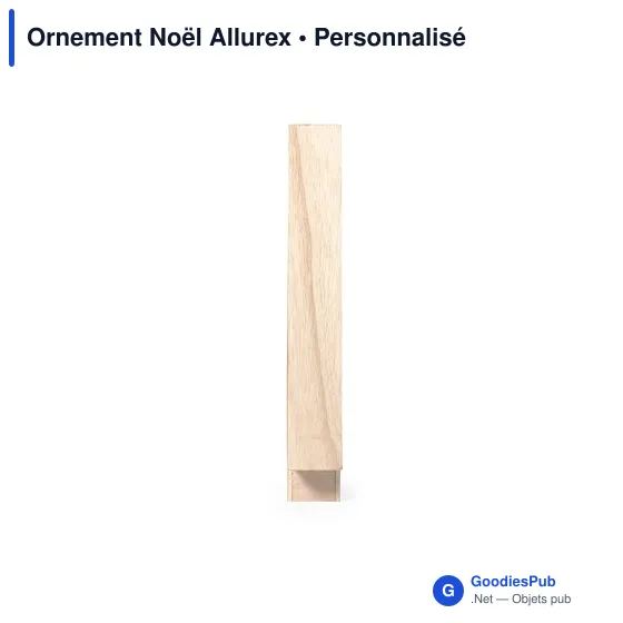 Ornement de Noël personnalisable Allurex avec logo - Image 3
