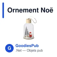 Ornement Noël Babek - Miniature 1