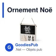 Ornement Noël Carrigan - Miniature 1