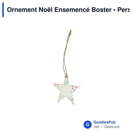 Ornement Noël Ensemencé Boster