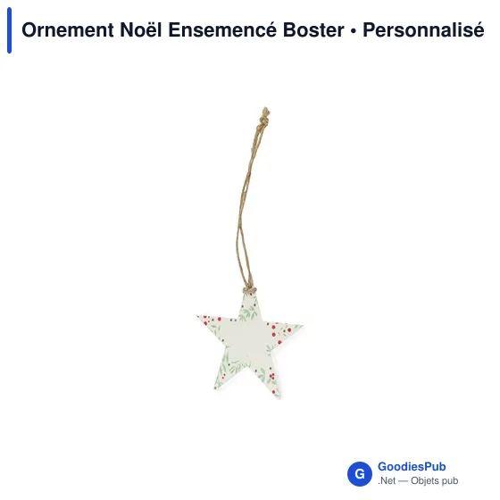 Ornement Noël Ensemencé Boster - Image 1