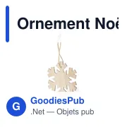 Ornement Noël Fultom - Miniature 2
