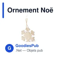 Ornement Noël Fultom - Miniature 11
