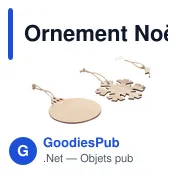 Ornement Noël Fultom - Miniature 4