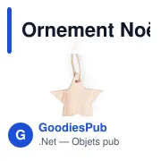 Ornement Noël Fultom - Miniature 7