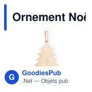 Ornement Noël Fultom - Miniature 8
