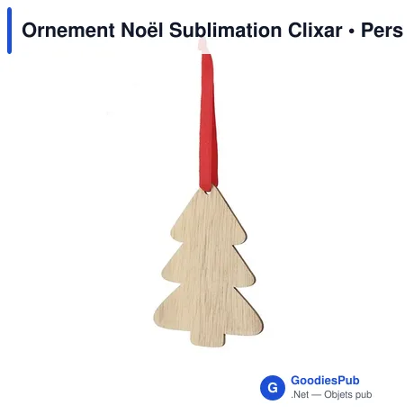 Ornement Noël Sublimation Clixar