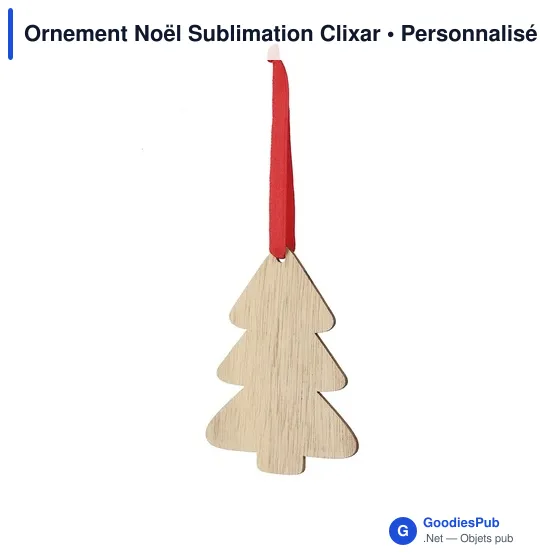 Ornement Noël Sublimation Clixar - Image 1