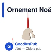 Ornement Noël Sublimation Clixar - Miniature 2