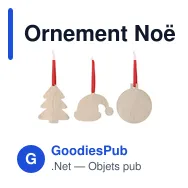 Ornement Noël Sublimation Clixar - Miniature 3