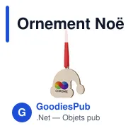 Ornement Noël Sublimation Clixar - Miniature 4