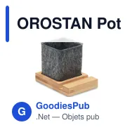 OROSTAN Pot à crayons en feutre RPET - Miniature 1